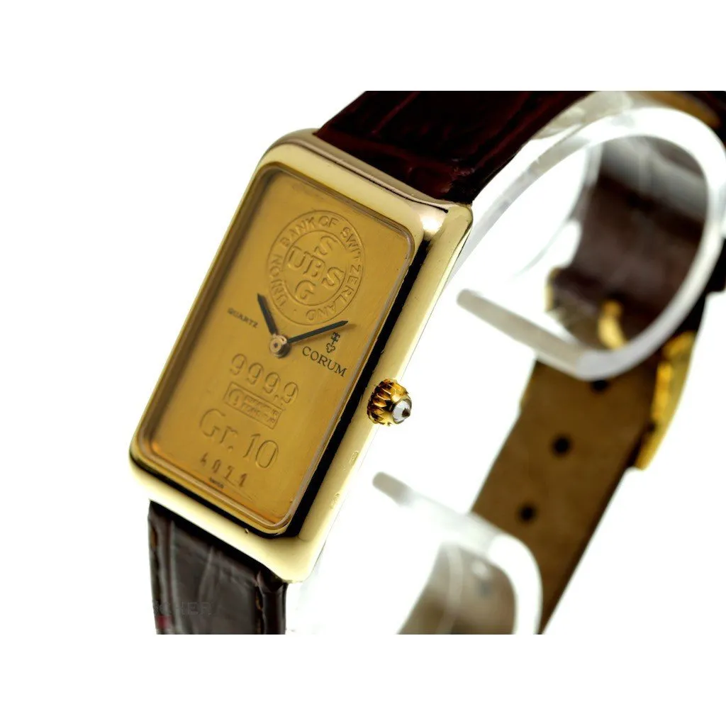 Corum Men's Clock Lingotto 10g 21x34mm Gold 18kt Quartz 42400
