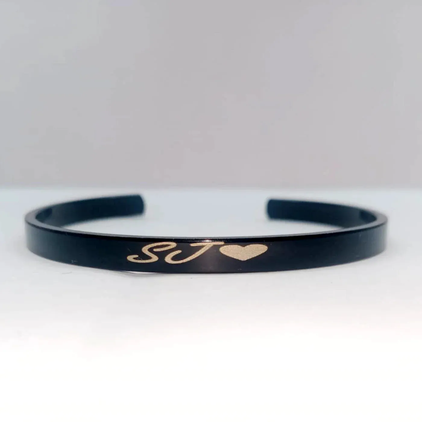 Customized Hand Bracelet Kada - Black