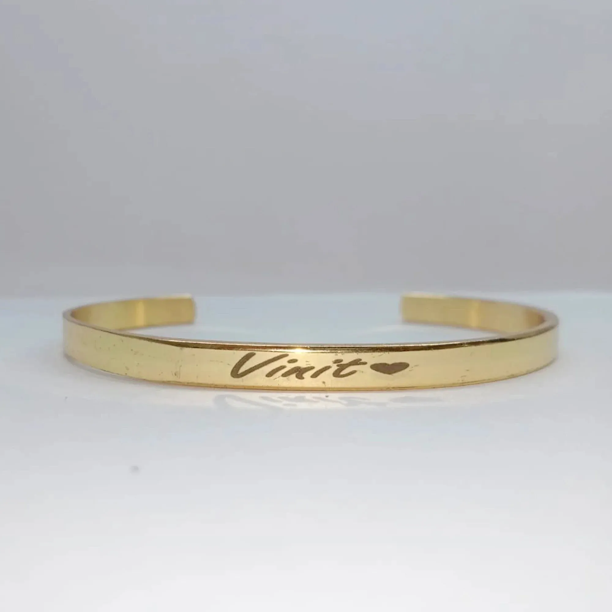 Customized Hand Bracelet Kada - Gold