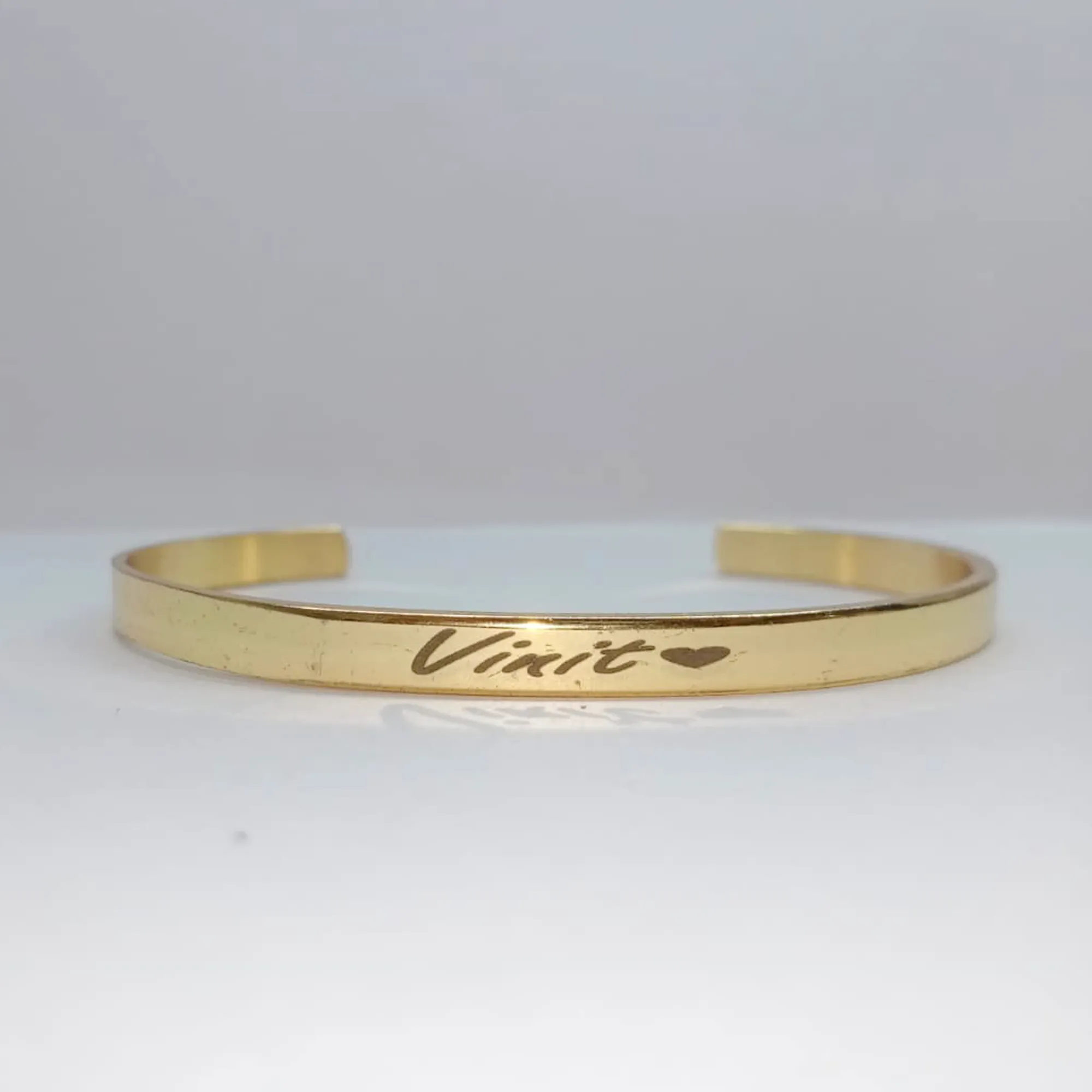 Customized Hand Bracelet Kada - Gold