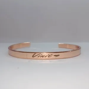 Customized Hand Bracelet Kada - Rose Gold