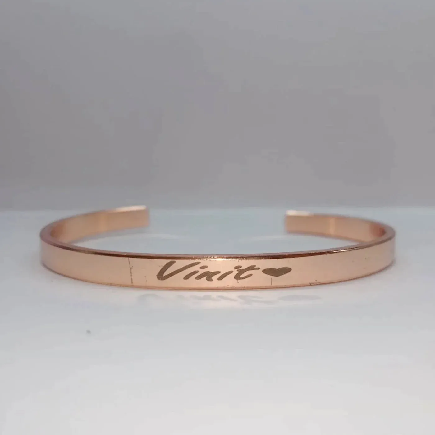 Customized Hand Bracelet Kada - Rose Gold