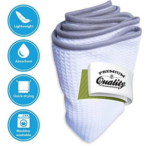 desired body Quick Drying Absorbent Machine Washable Fitness Gym Towel (White)