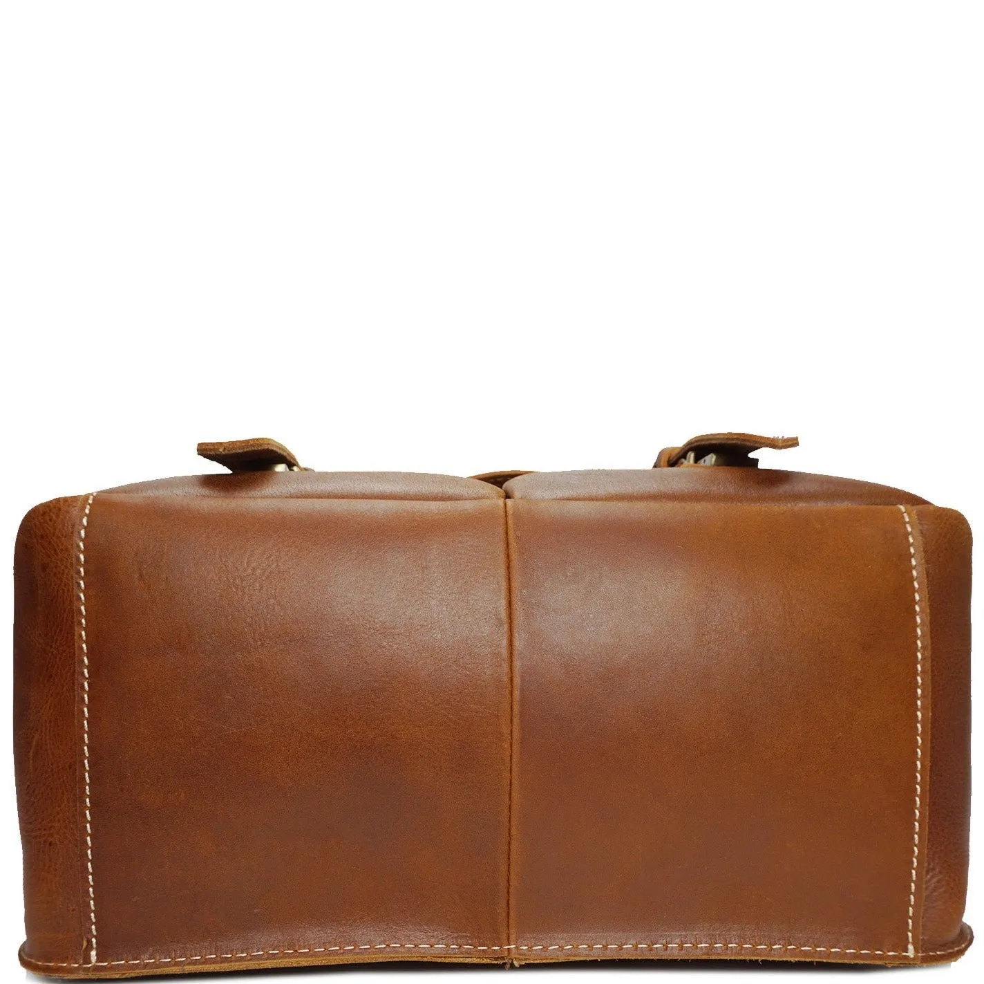 DR652 Genuine Leather Cross Body Camera Organiser Bag Tan