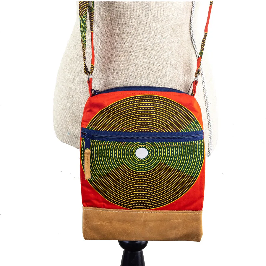 Fabric & Leather Crossbody Purse - God's Mercies