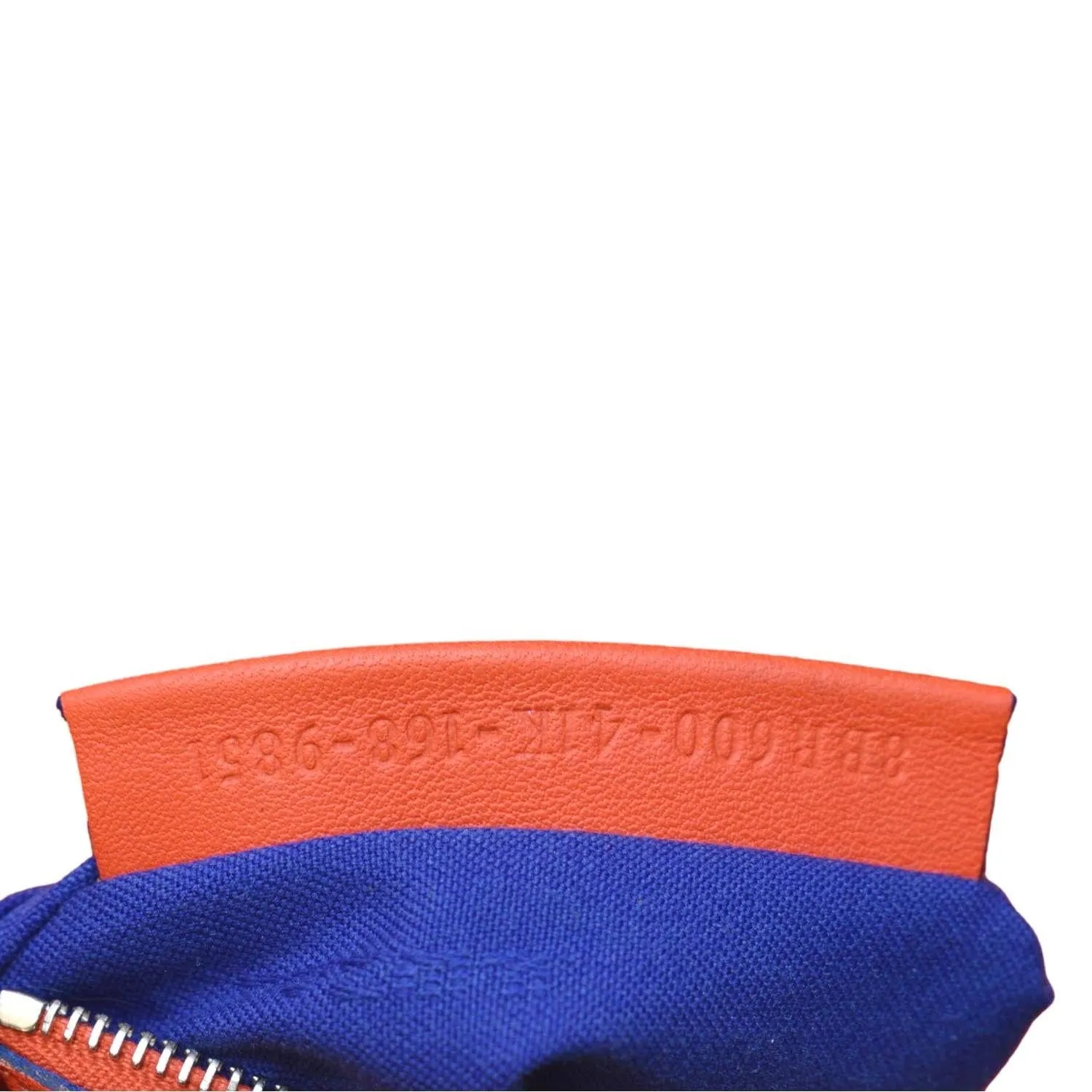 FENDI Monster Eye Baguette Calfskin Leather Crossbody Bag Orange