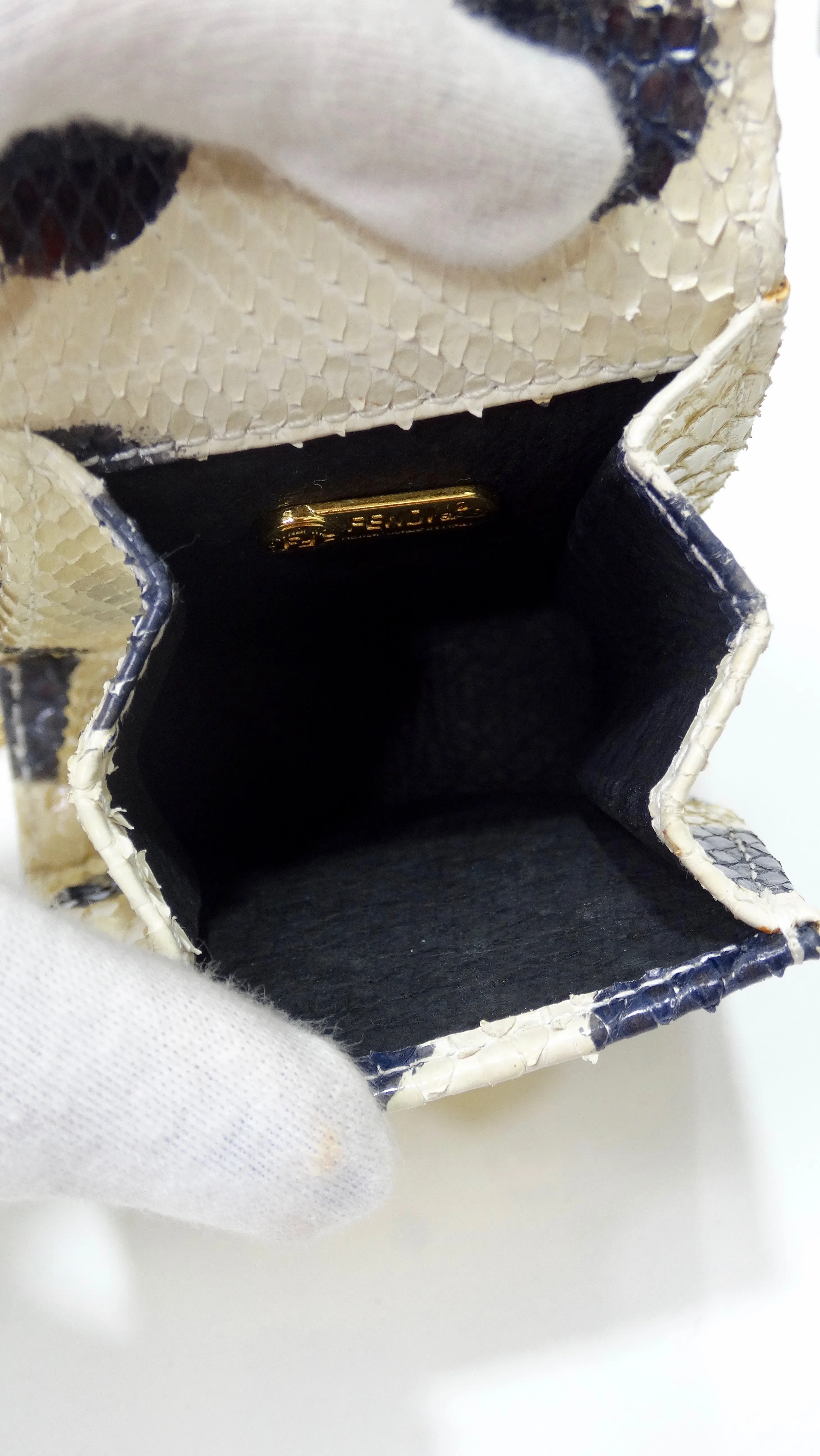 Fendi Python Mini Pouch Necklace