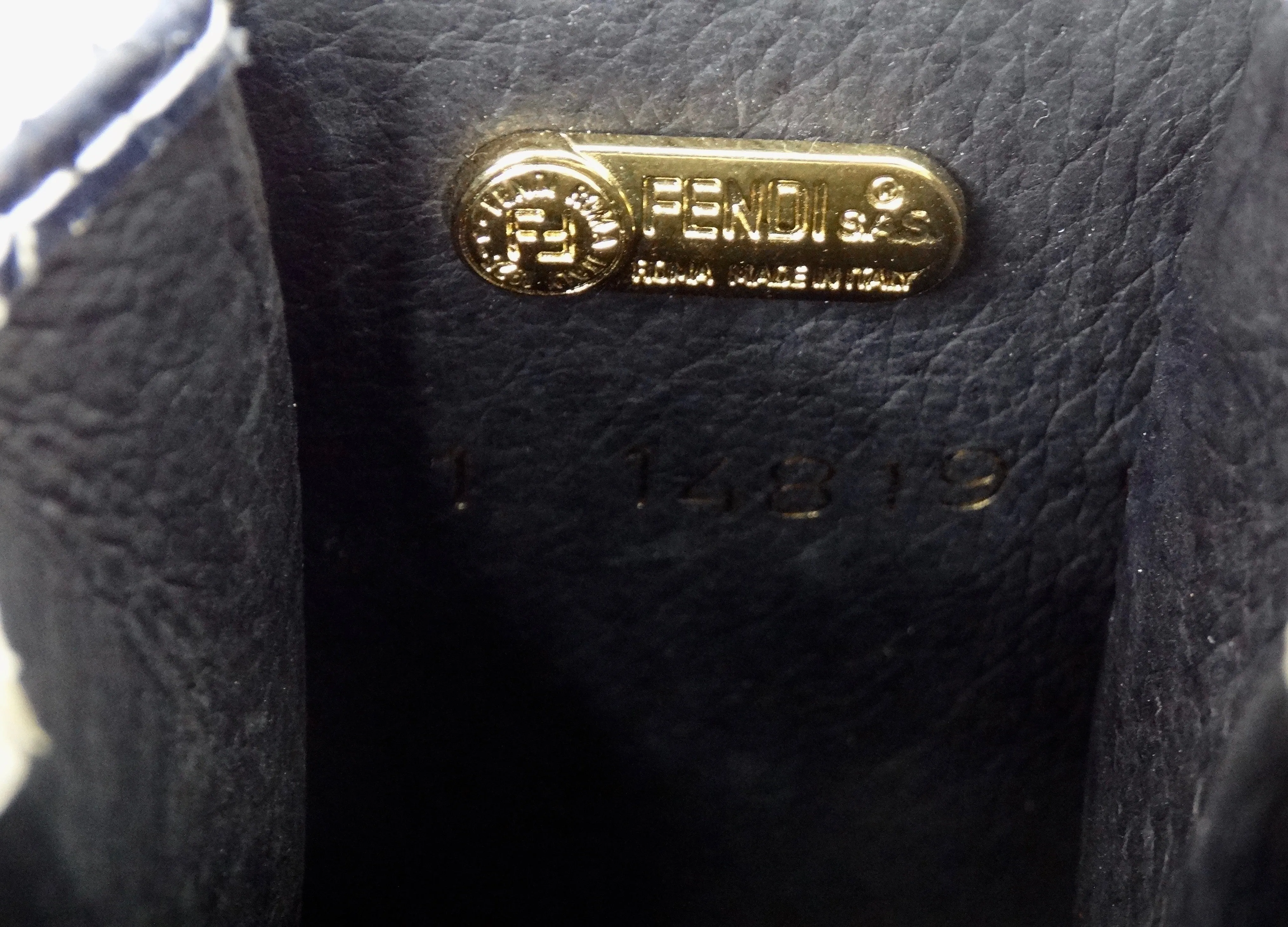 Fendi Python Mini Pouch Necklace