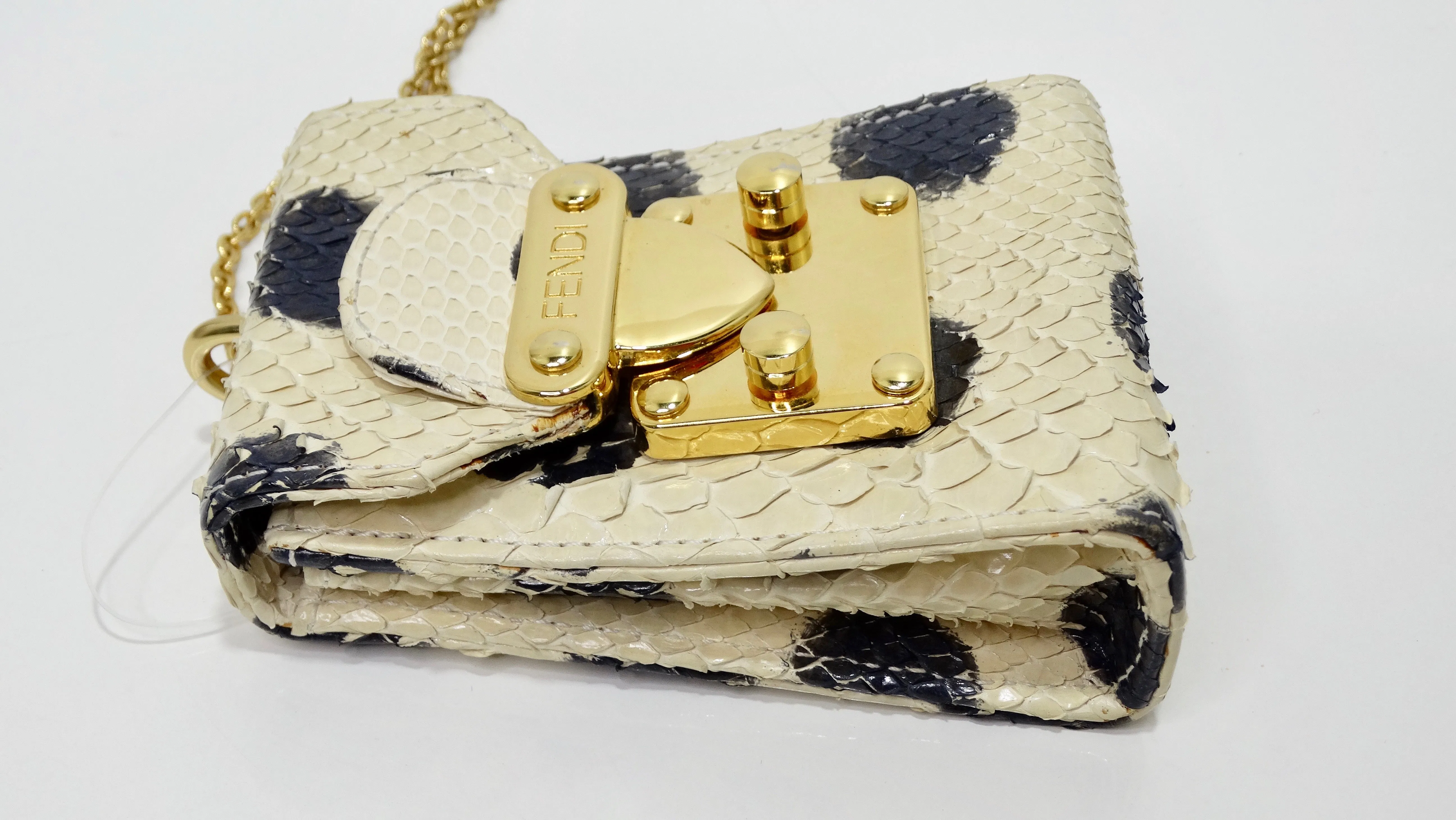 Fendi Python Mini Pouch Necklace