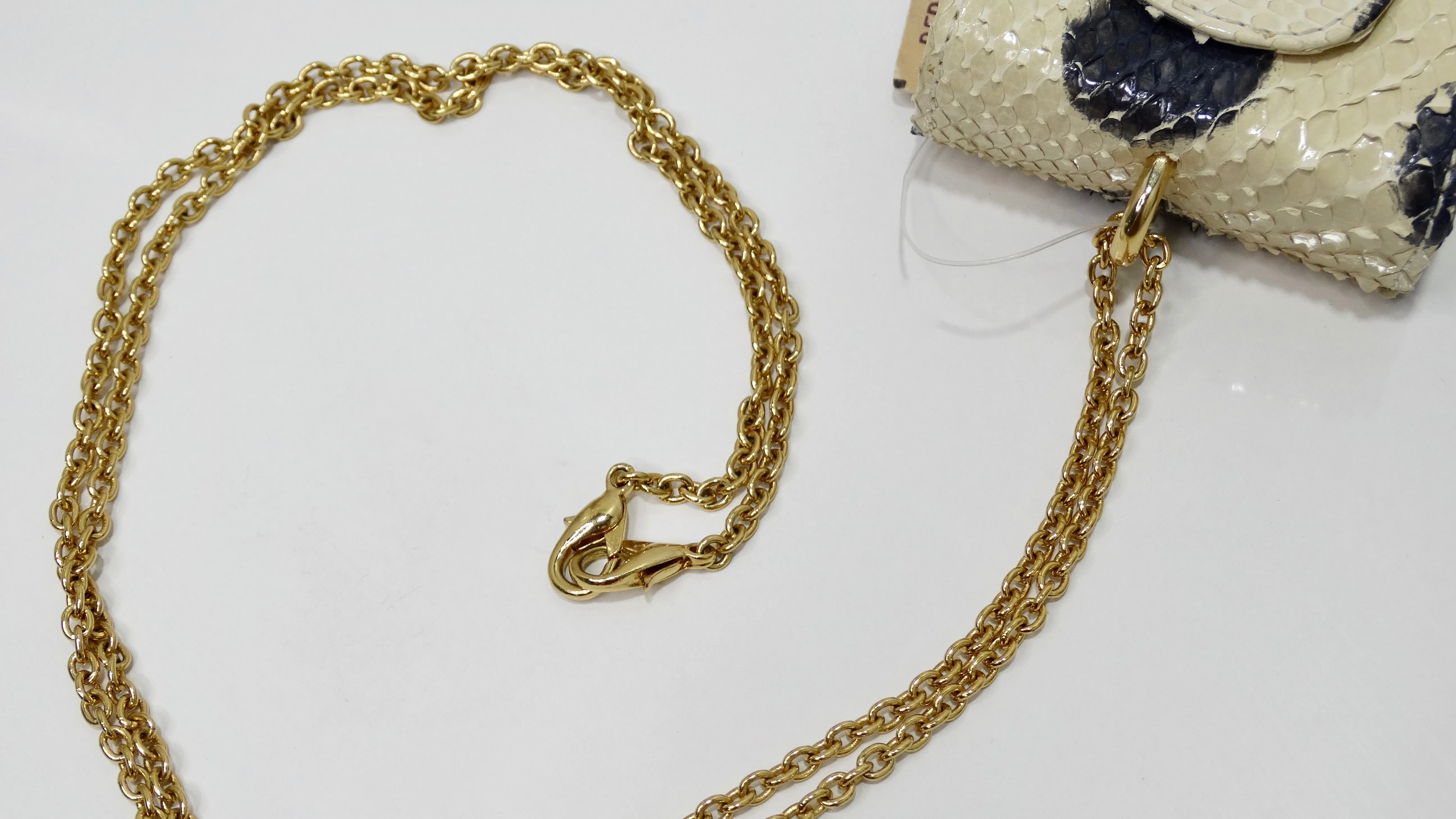 Fendi Python Mini Pouch Necklace