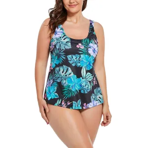 FULLFITALL - Green Palms Classic Tankini Set