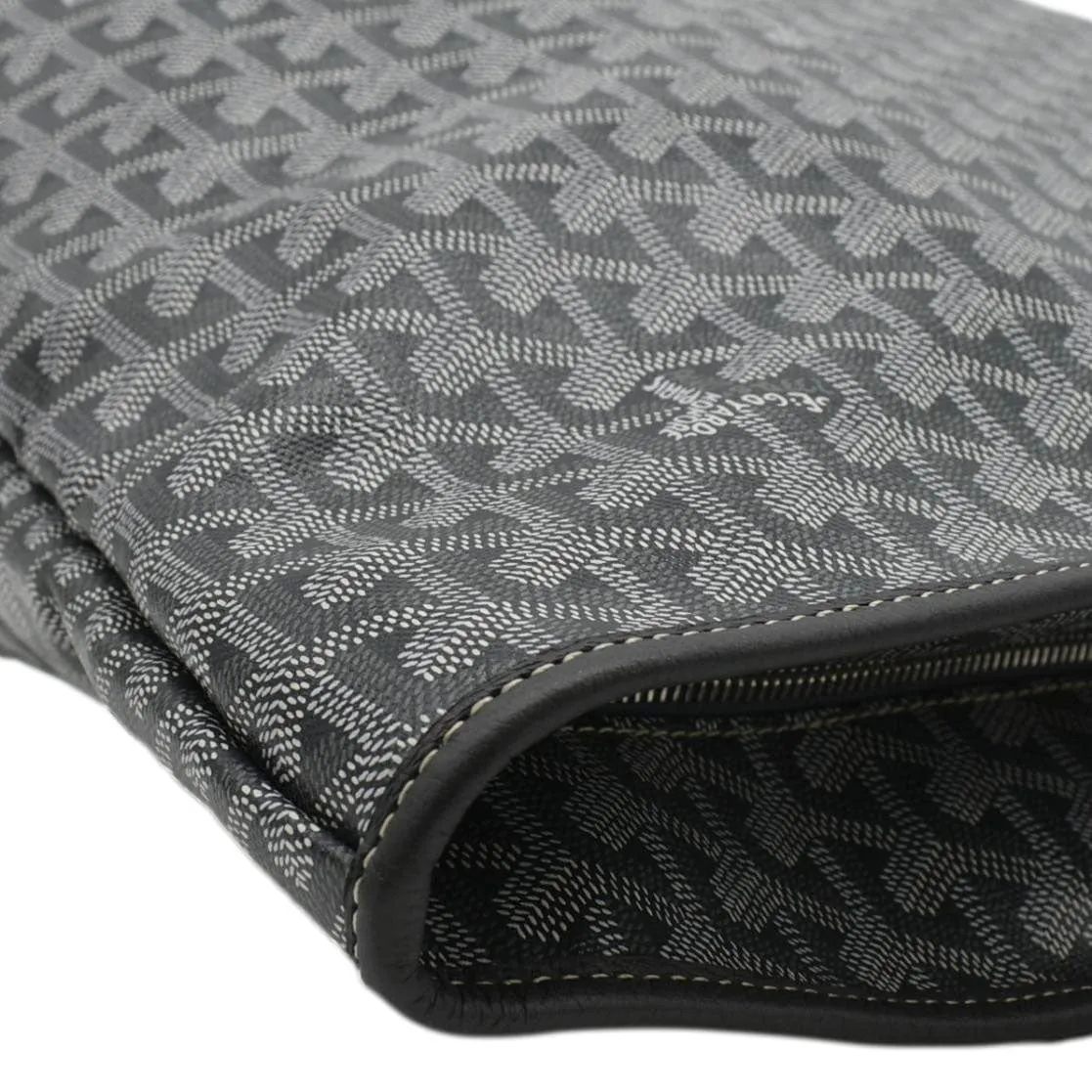 GOYARD Canvas Artois MM Shoulder Bag Black