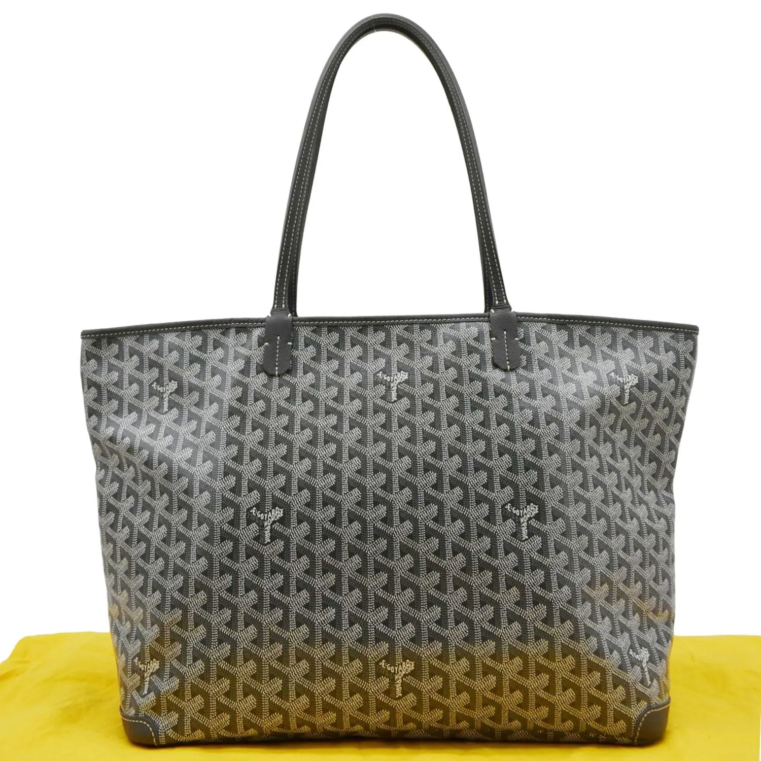 GOYARD Canvas Artois MM Shoulder Bag Black