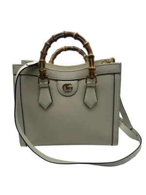 Gucci Cream Diana Leather Mini Tote Leather Women's Purse