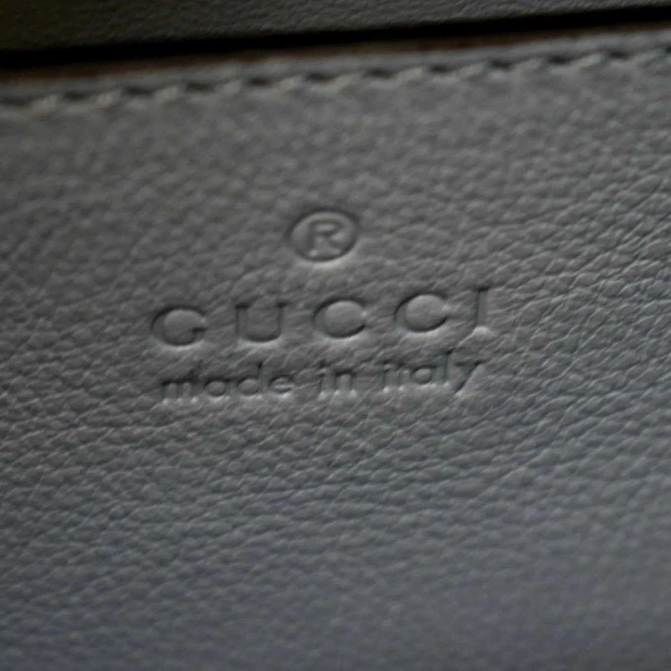 GUCCI Diana Bamboo Mini Python Leather Tote Bag Light Blue