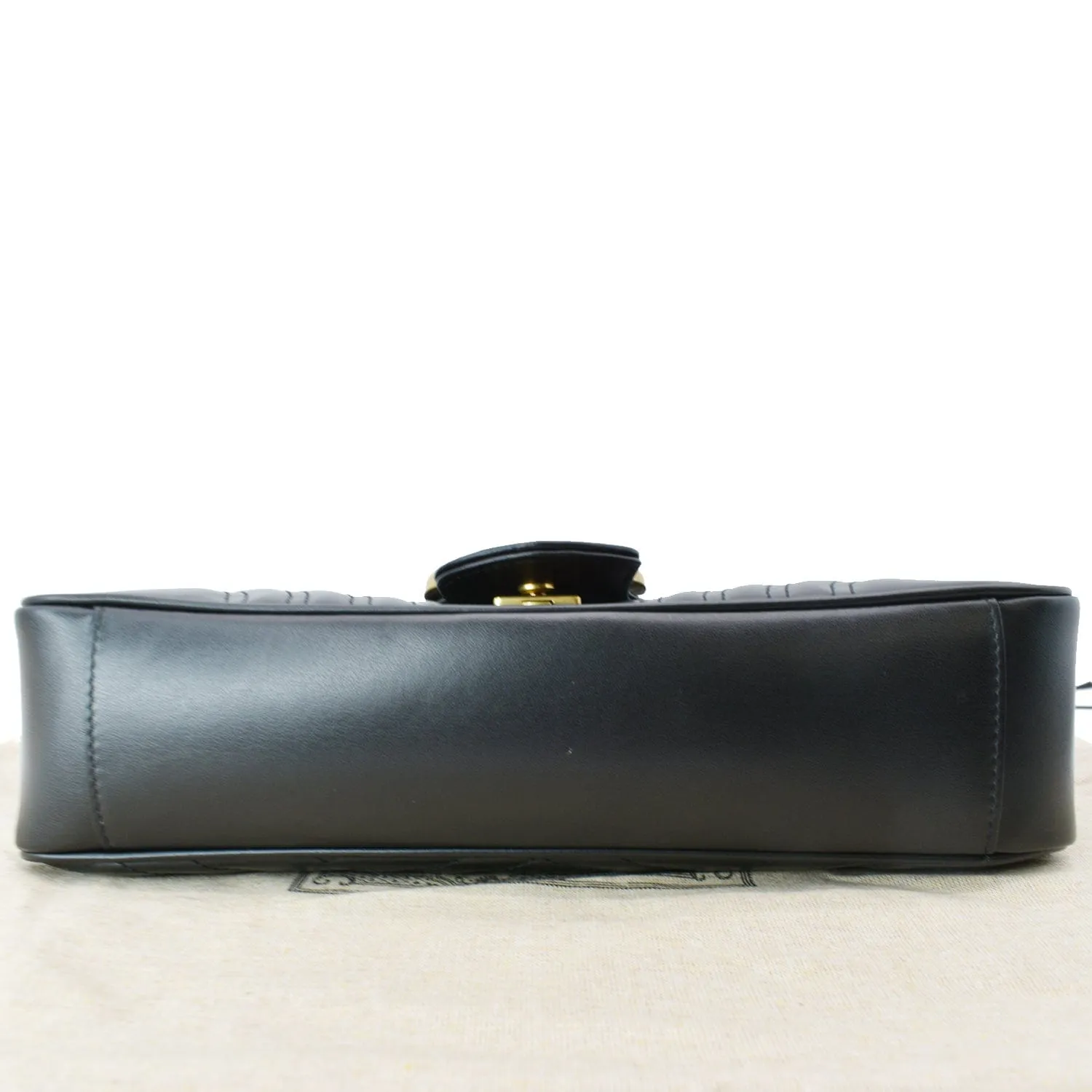 GUCCI GG Marmont Medium Matelasse Shoulder Bag Black 443496