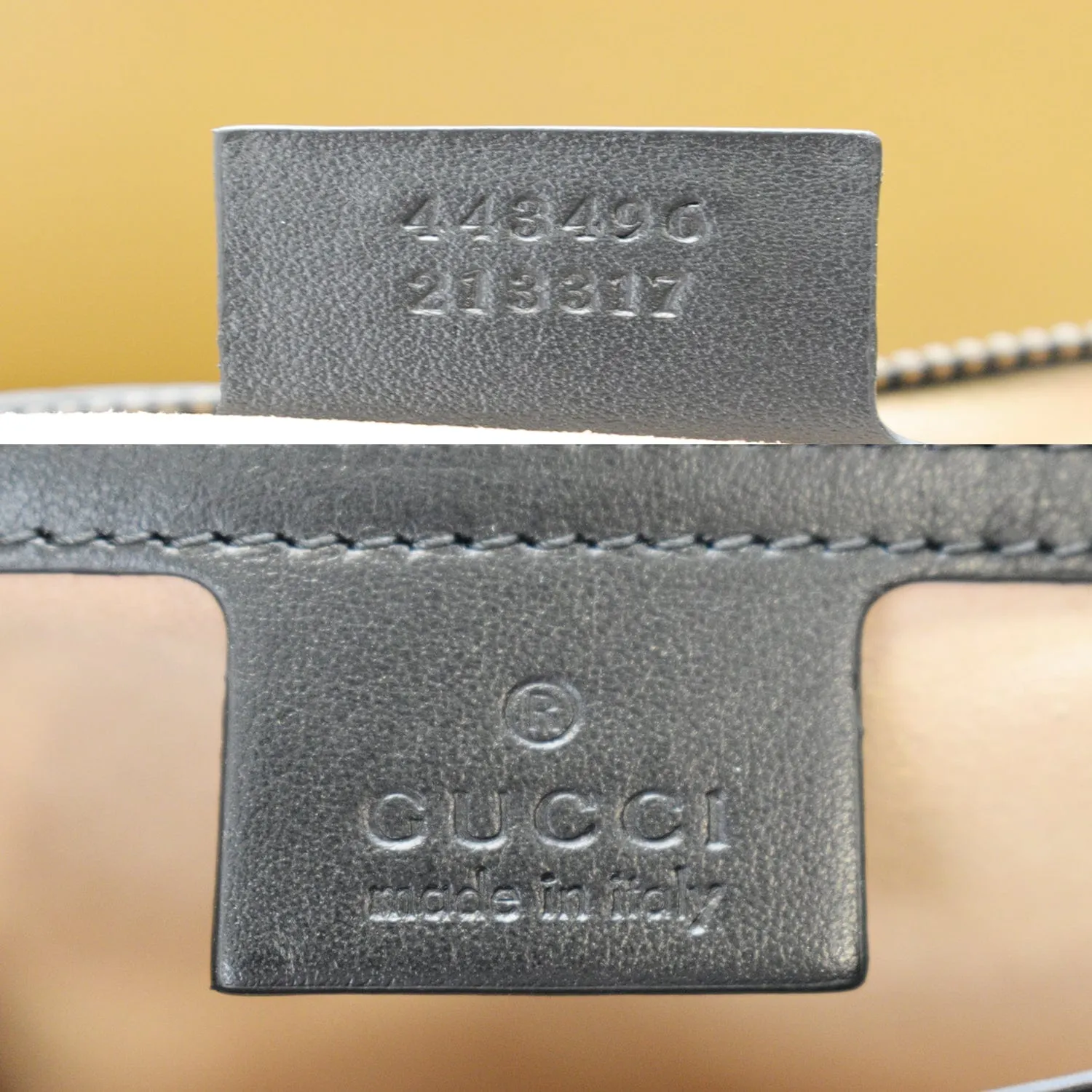 GUCCI GG Marmont Medium Matelasse Shoulder Bag Black 443496