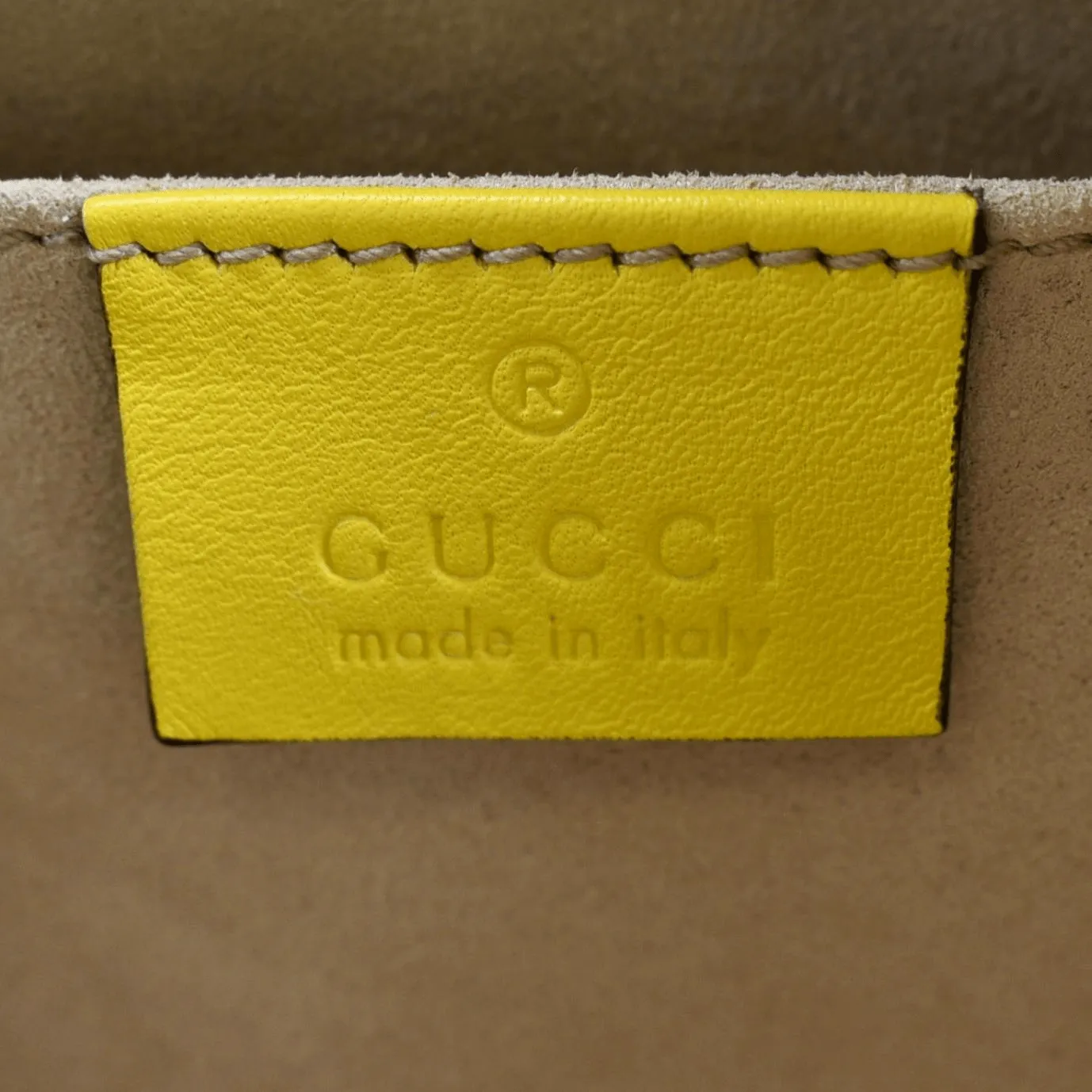 GUCCI GG Marmont Small Matelasse Leather Crossbody Bag Yellow 447632