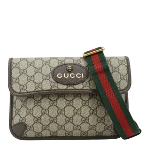 GUCCI Neo Vintage GG Monogram Canvas Belt Bag Beige 493930