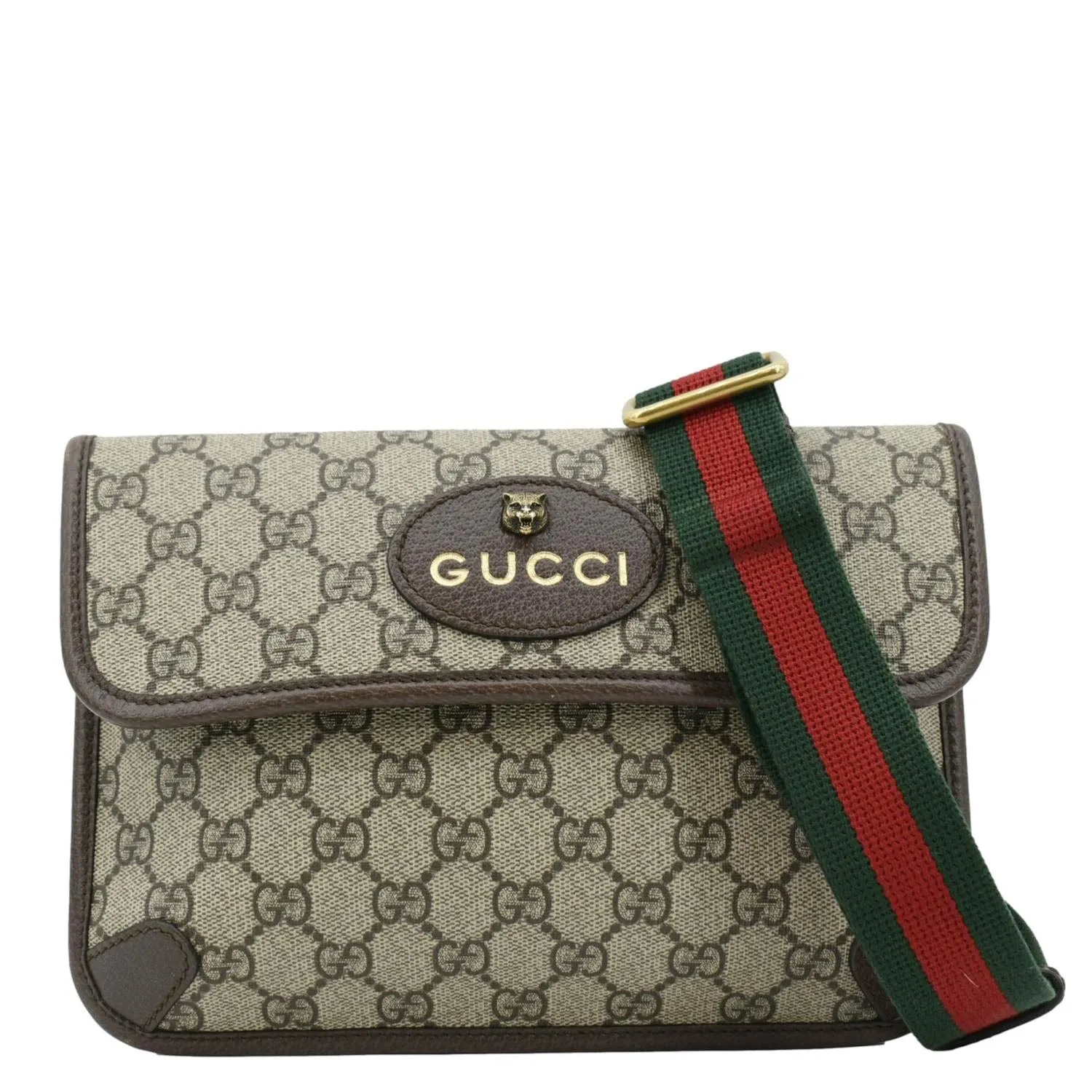 GUCCI Neo Vintage GG Monogram Canvas Belt Bag Beige 493930