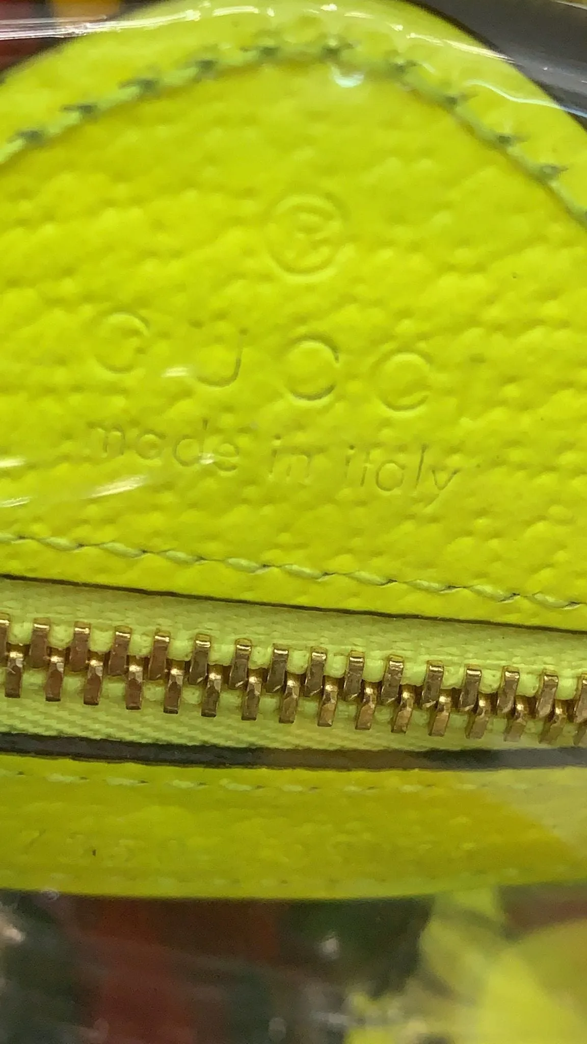 GUCCI Ophidia Mini GG Web PVC Crossbody Bag Neon Yellow 517350