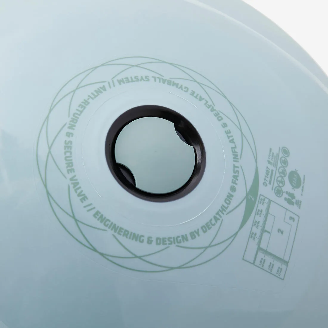 Gym Ball with Pump Included for Quick Inflation/Deflation Size 1/55 cm