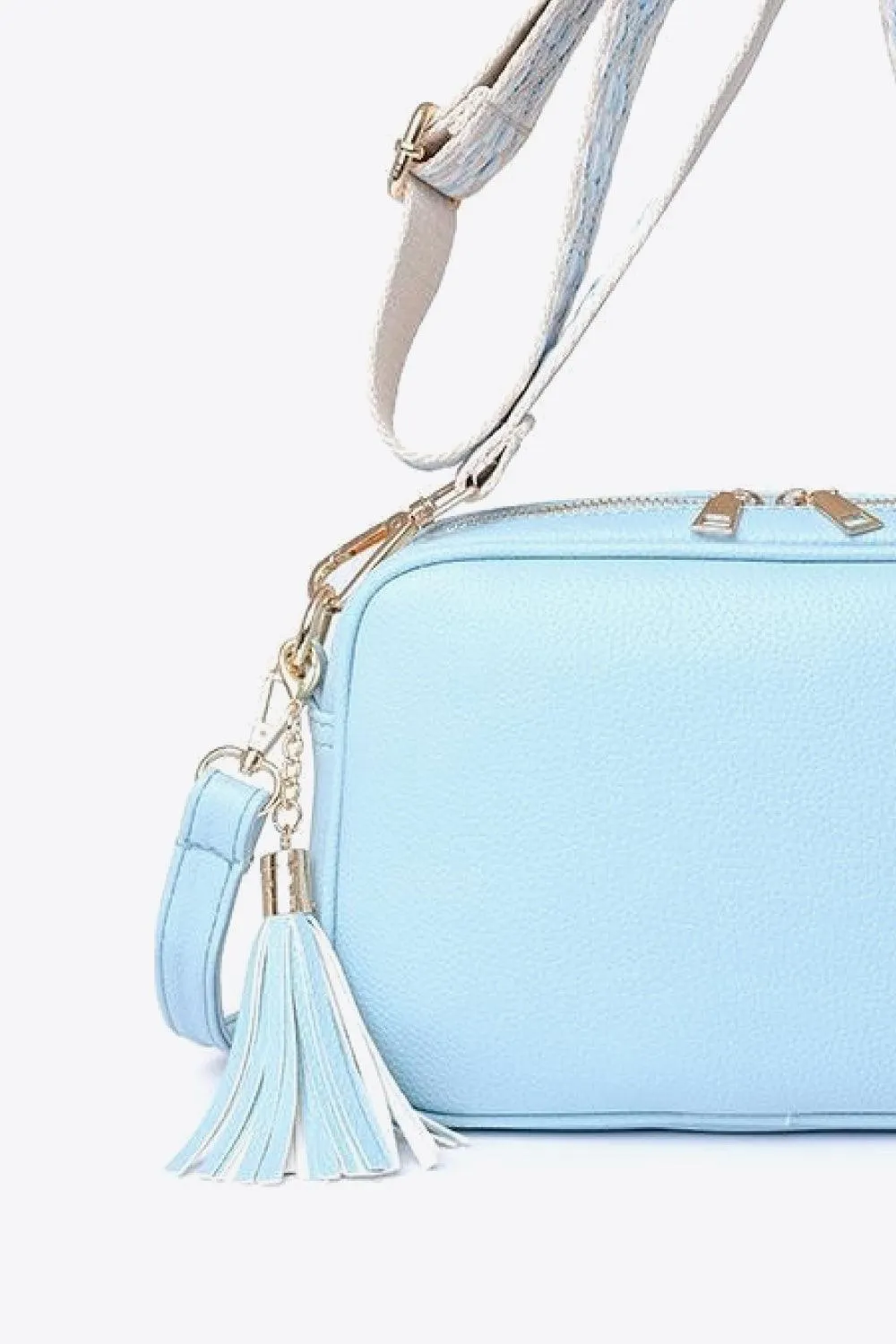 Hazel Blues® |  PU Leather Tassel Crossbody Bag