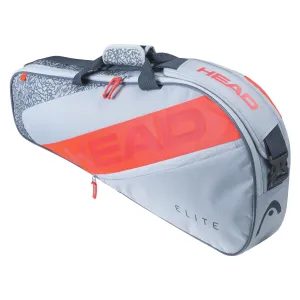 HEAD Elite 3R 3 Racket Badminton Bag - Grey / Orange