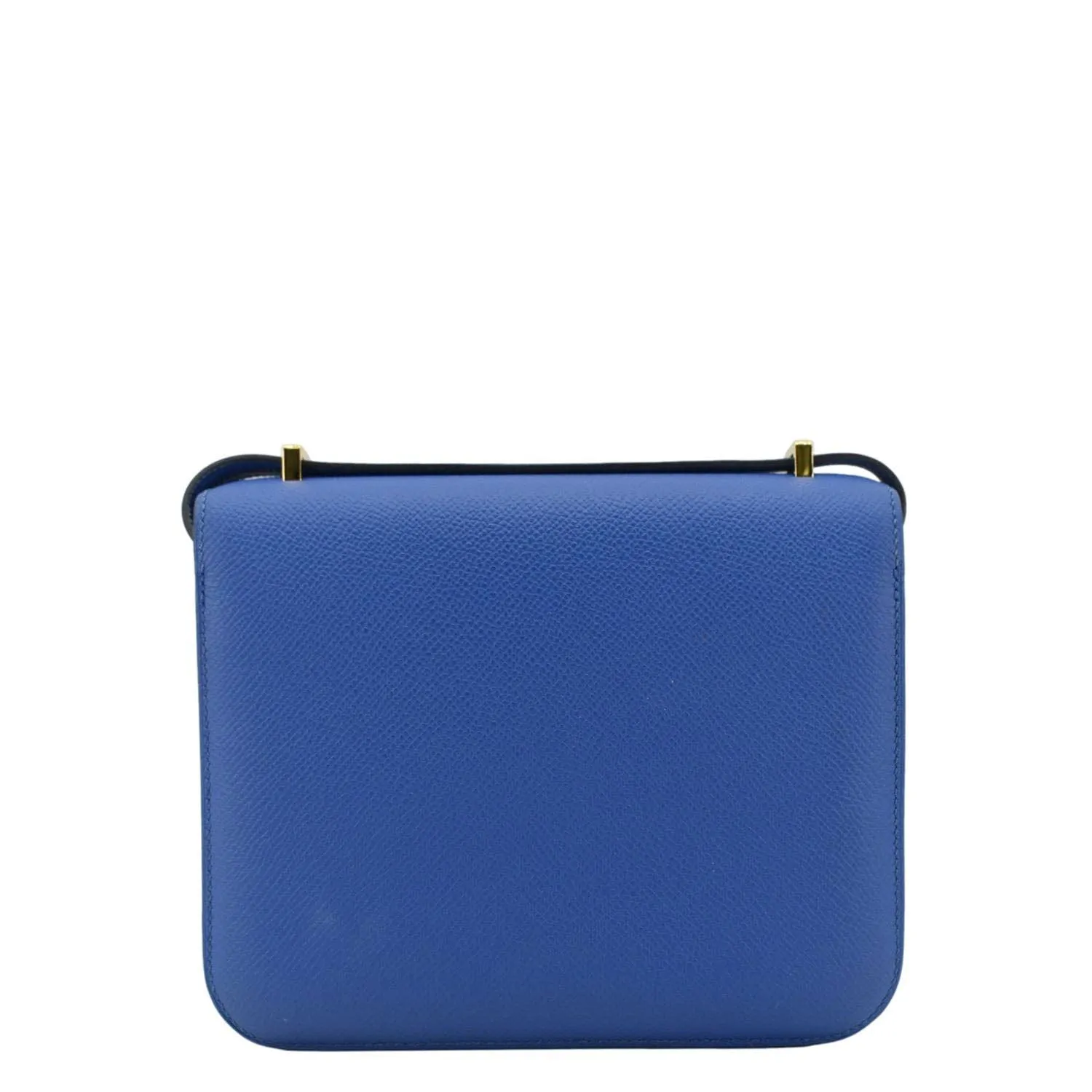 HERMES Constance 18 Bleu Leather Crossbody Bag Blue