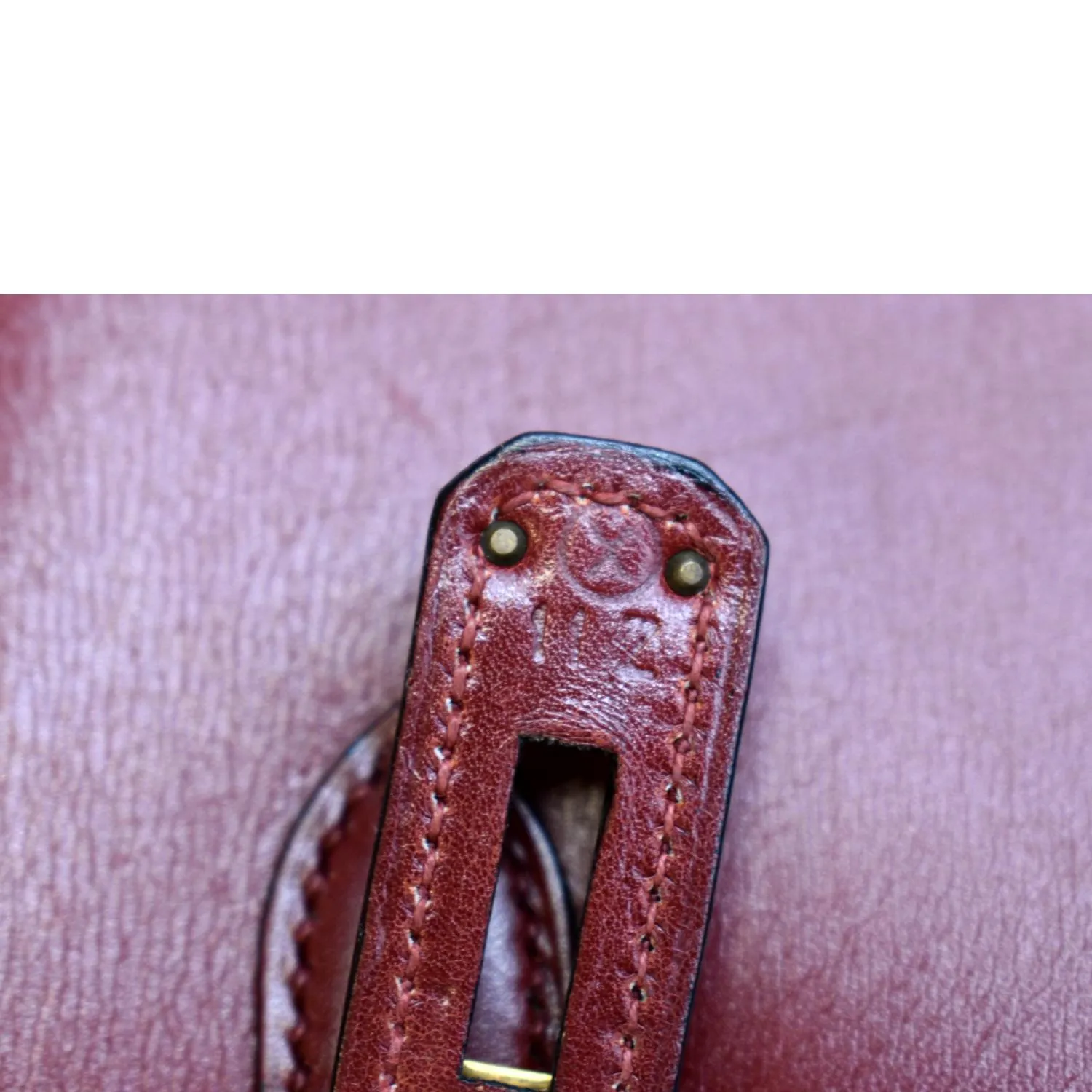 HERMES Vintage Kelly Sellier 32 Box Leather Satchel Bag Red
