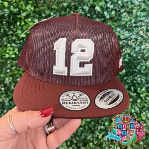 Hooey MAROON W/ GREY & WHITE "12" LOGO