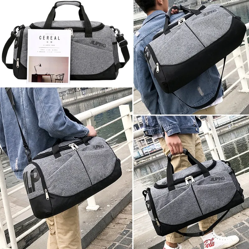 Hot Waterproof Mens Sports Gym Bag Women Travel Handbag Large Outdoor Tote Luggage Yoga For Fitness Shoulder Duffle Bags
