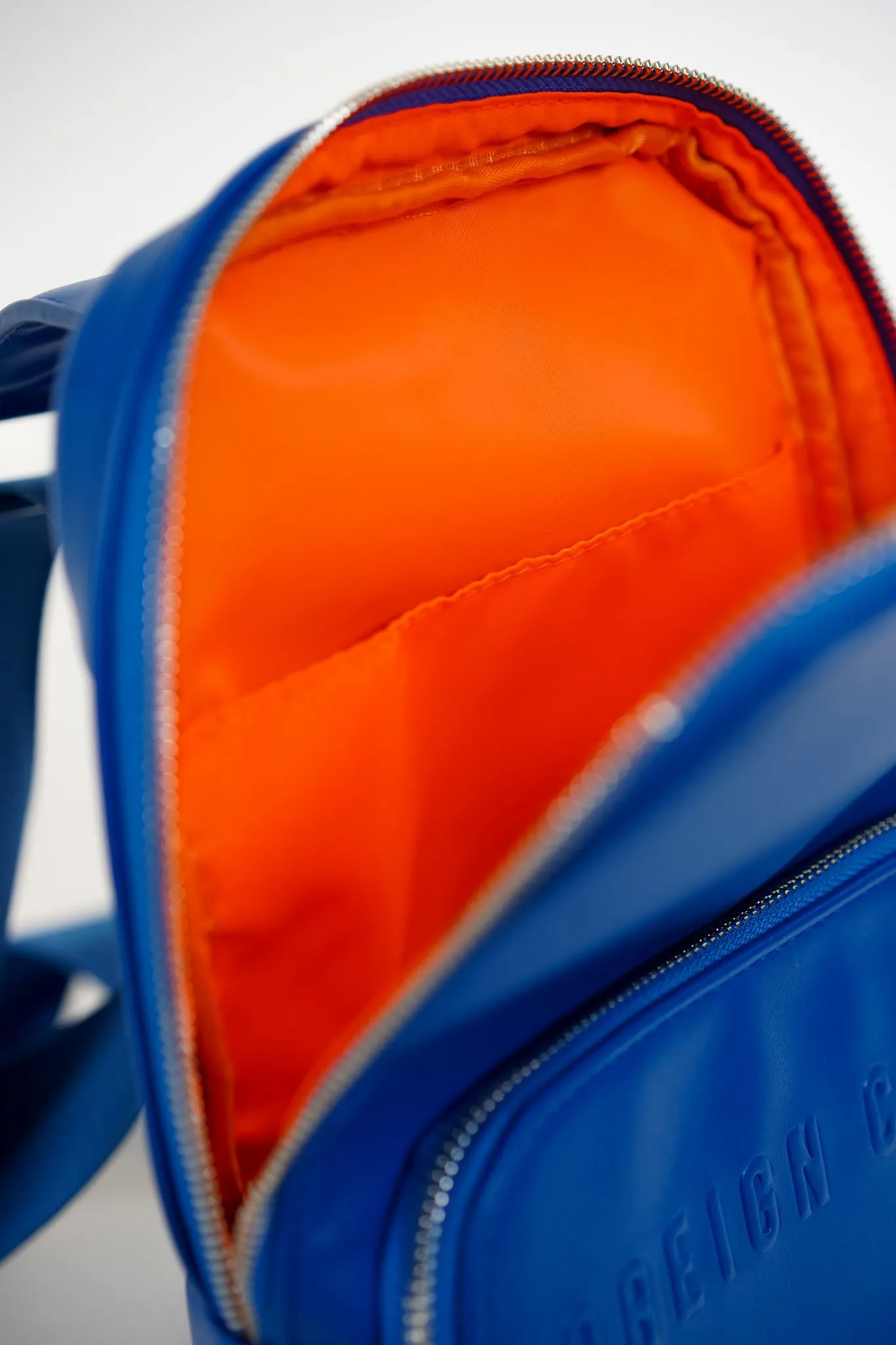 Icon Signature Shoulder Bag - Icy Blue (Orange Lining)
