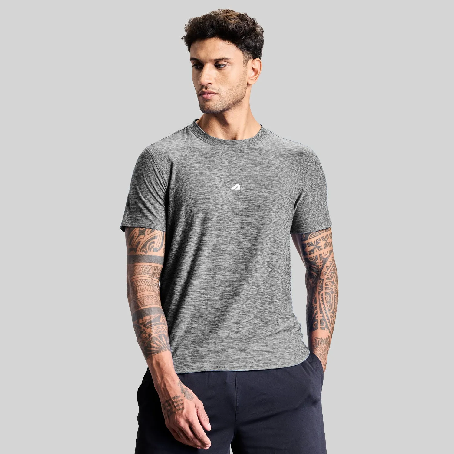 Intense Mens Tee - Melange Grey