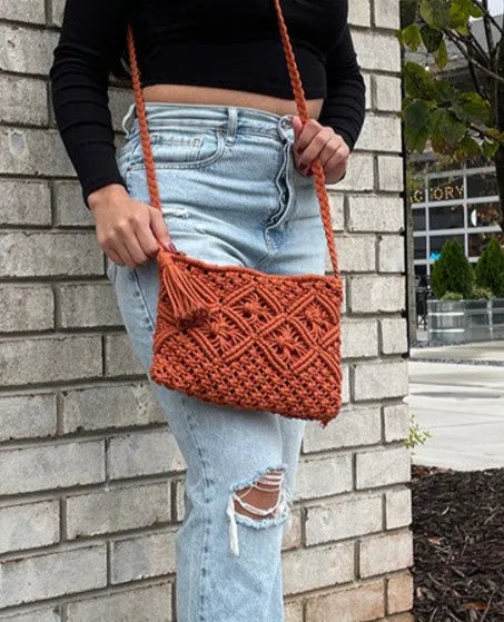 Jen & Co Macramé Crossbody