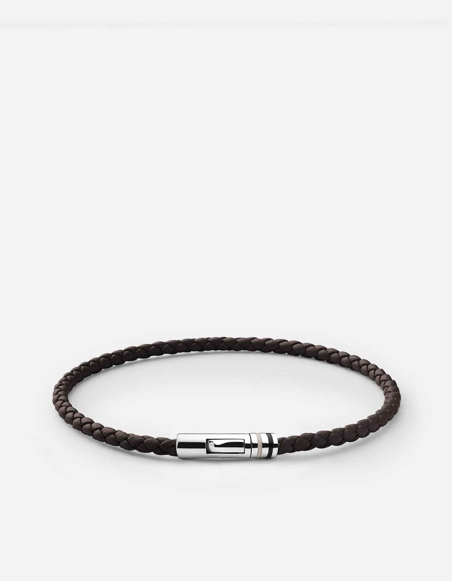 Juno Leather Bracelet, Sterling Silver