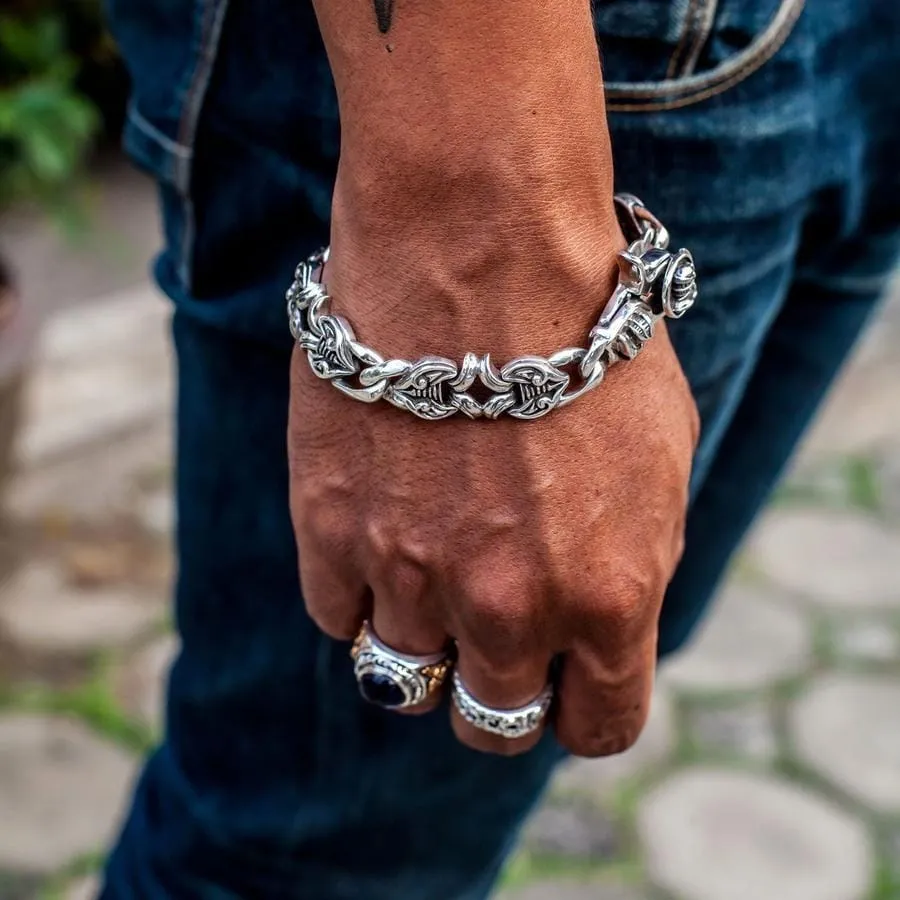 Knight Rider Sterling Silver Men's Bracelet