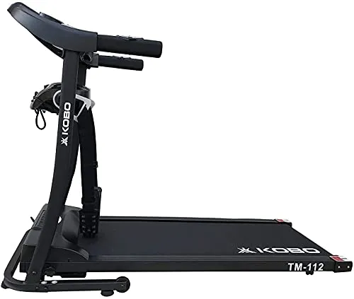 Kobo Home Series 1 HP - 2 HP Peak Motorised Multi-Function Treadmill for Home with Massager, Max Speed 14Km/Hr, Max User Weight 100 Kg (Free Installation Assistance)