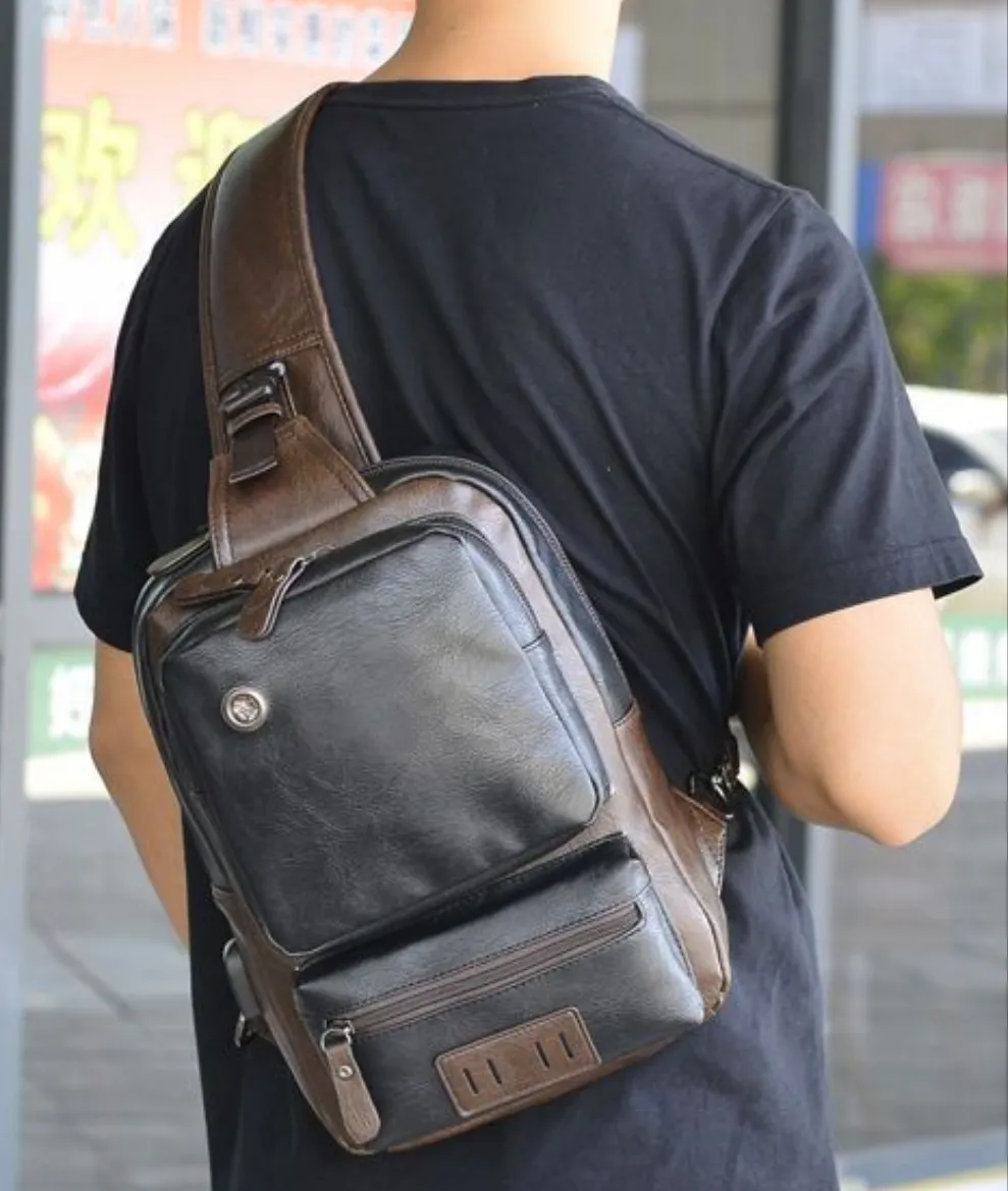 Large Capacity Men's Fashion Shoulder Messenger Bag