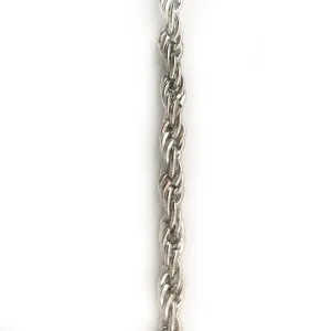 Large Silver Rope Chain by the Inch (#3015)