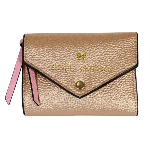 Leather Triwallet Gold