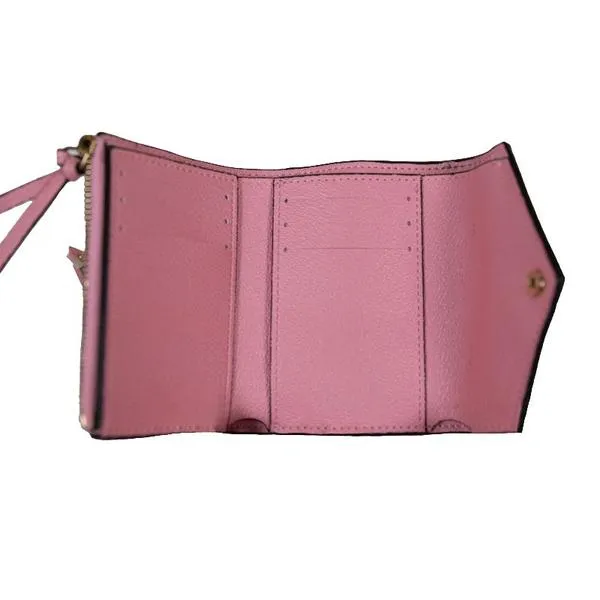 Leather Triwallet Gold