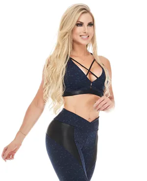 Let's Gym Top Star - Navy Blue