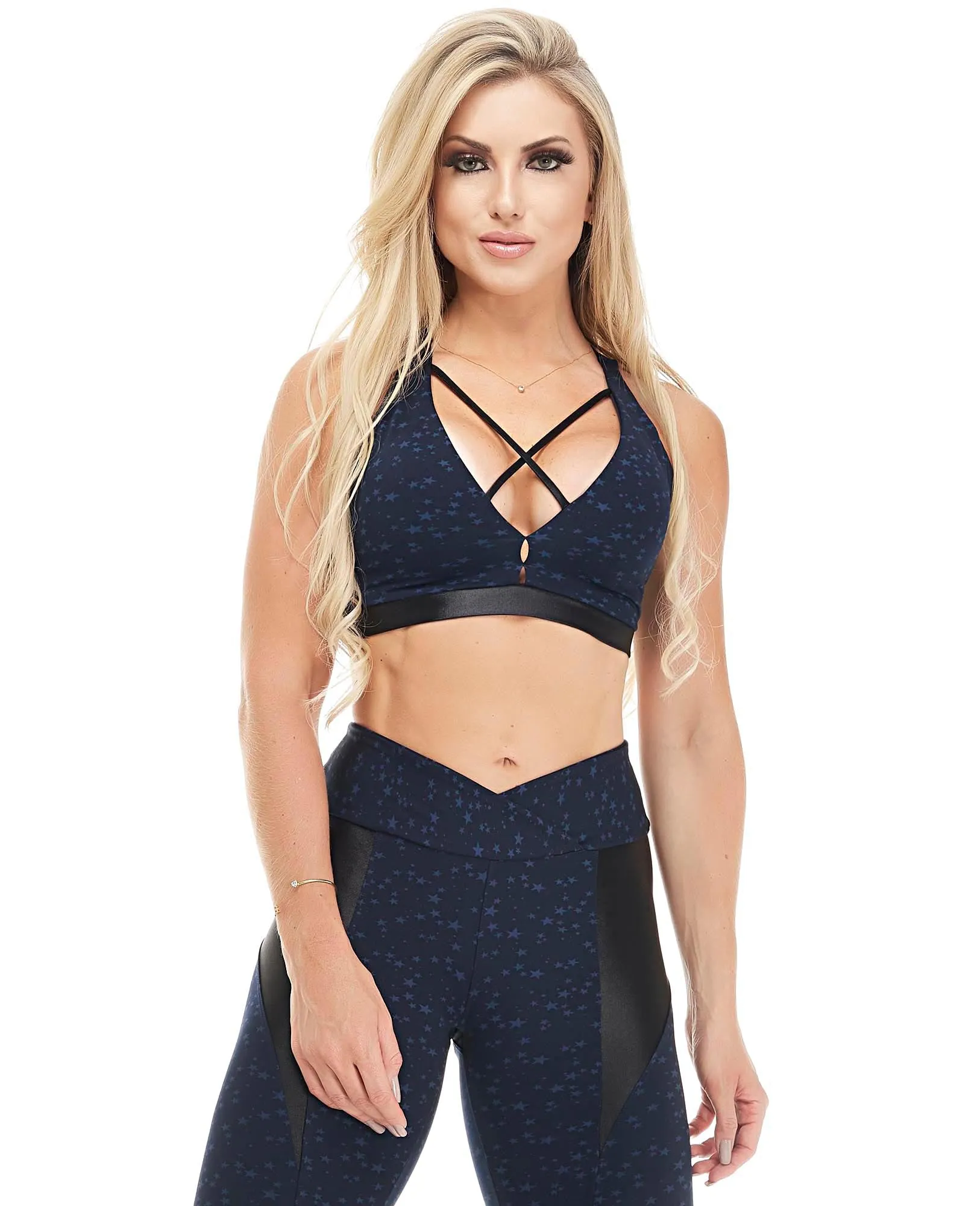 Let's Gym Top Star - Navy Blue