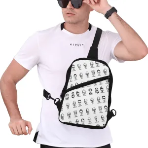 Liberia 16 Tribes Men's Chest Bag