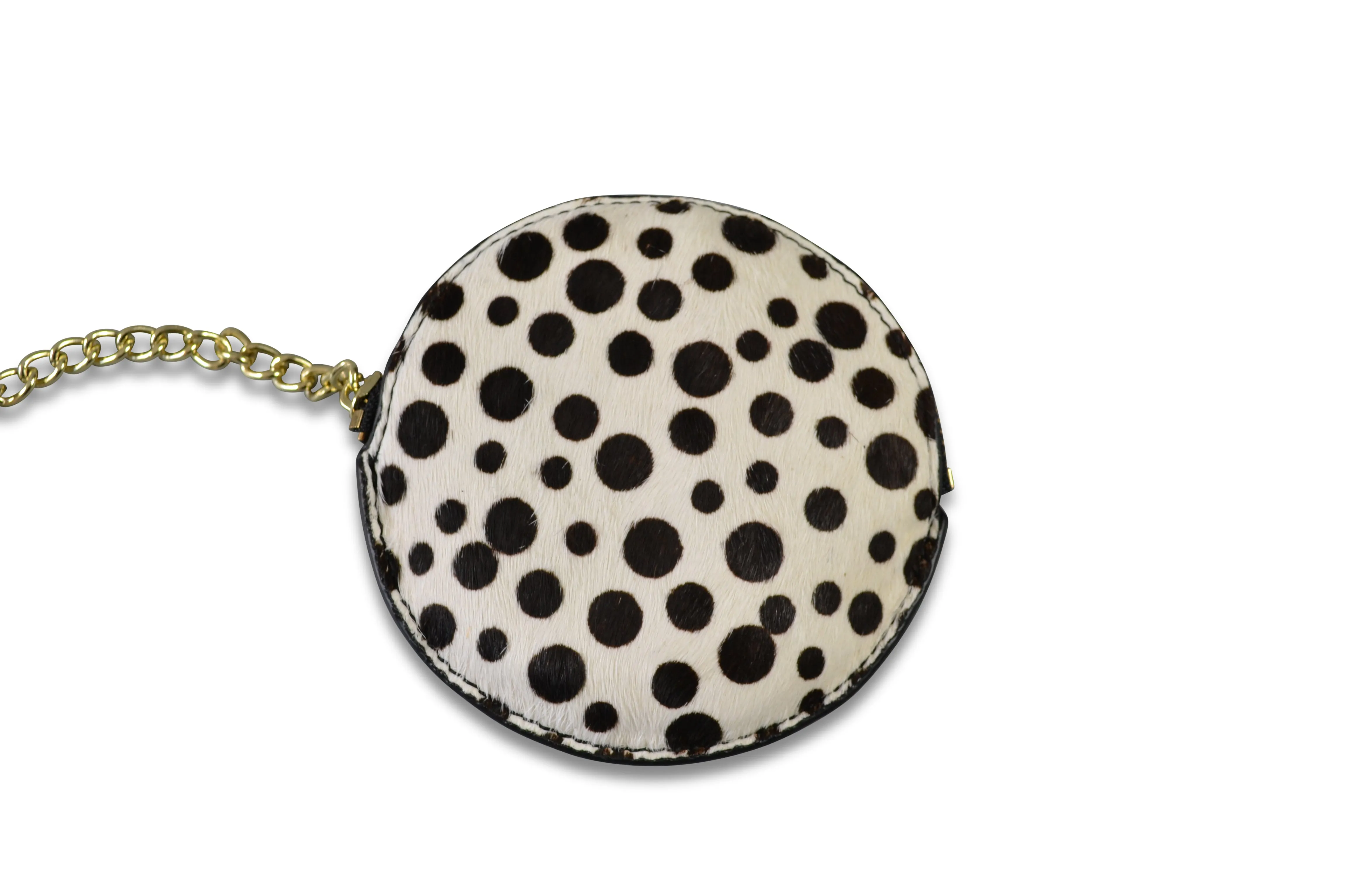 LORN - Cowhide Leather  Coin Purse Keyring With Gift Box