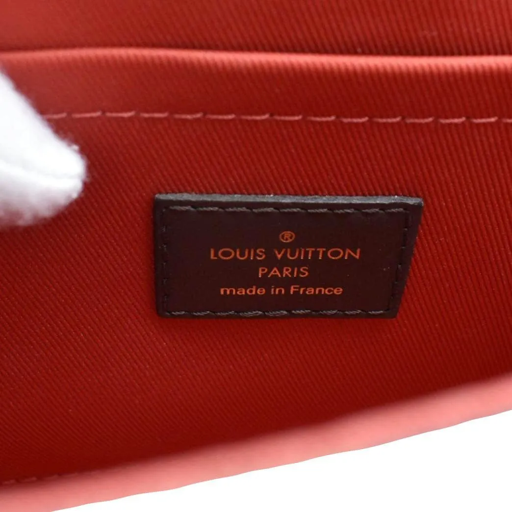 LOUIS VUITTON Croisette Damier Ebene Crossbody Bag Brown