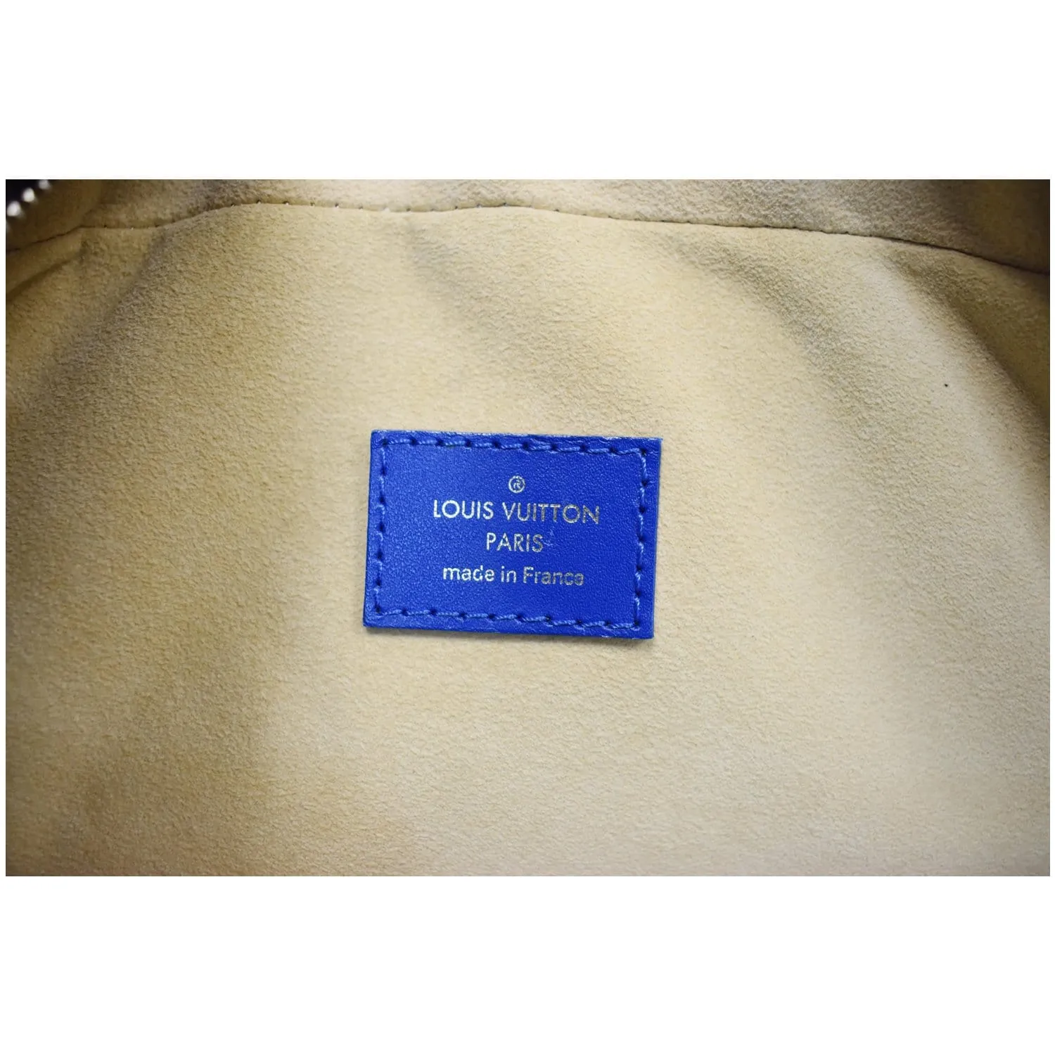 LOUIS VUITTON Dora MM Monogram Canvas Shoulder Bag Blue