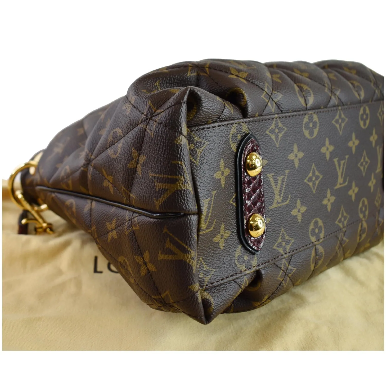 LOUIS VUITTON Etoile MM Exotique Monogram Canvas Shoulder Bag Brown