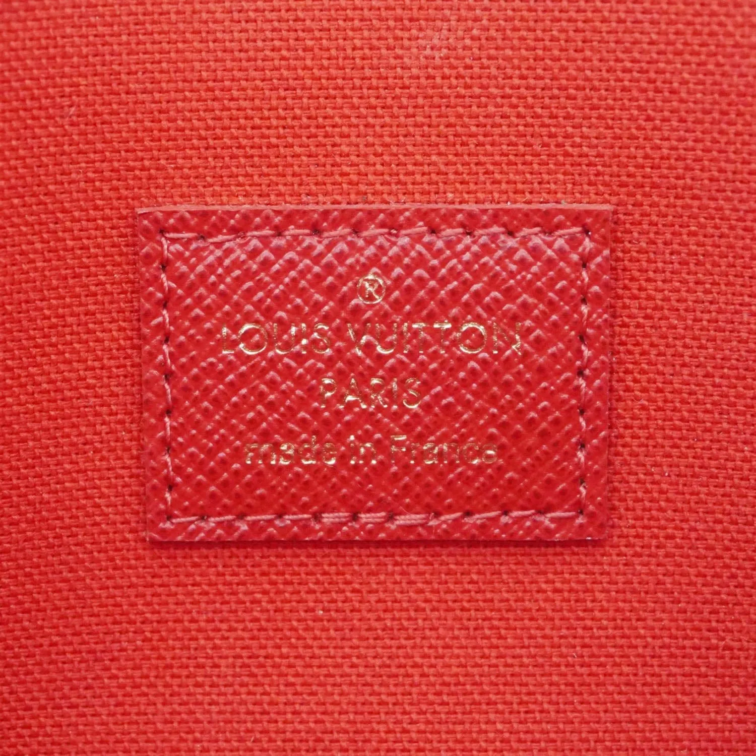 LOUIS VUITTON Felicie Pochette Damier Ebene Crossbody Bag Brown